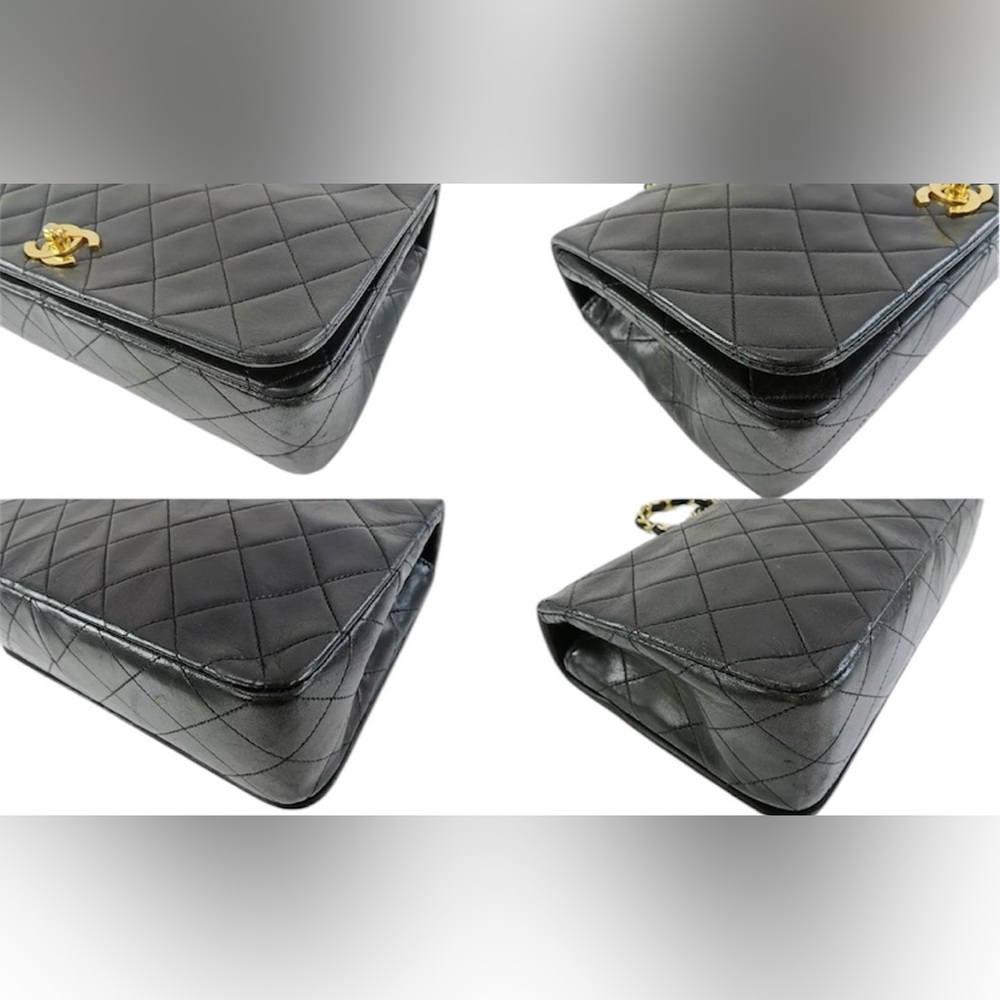 ❌SOLD❌ Chanel Vintage Black Classic Full Flap Bag Medium - Picture 5 of 9